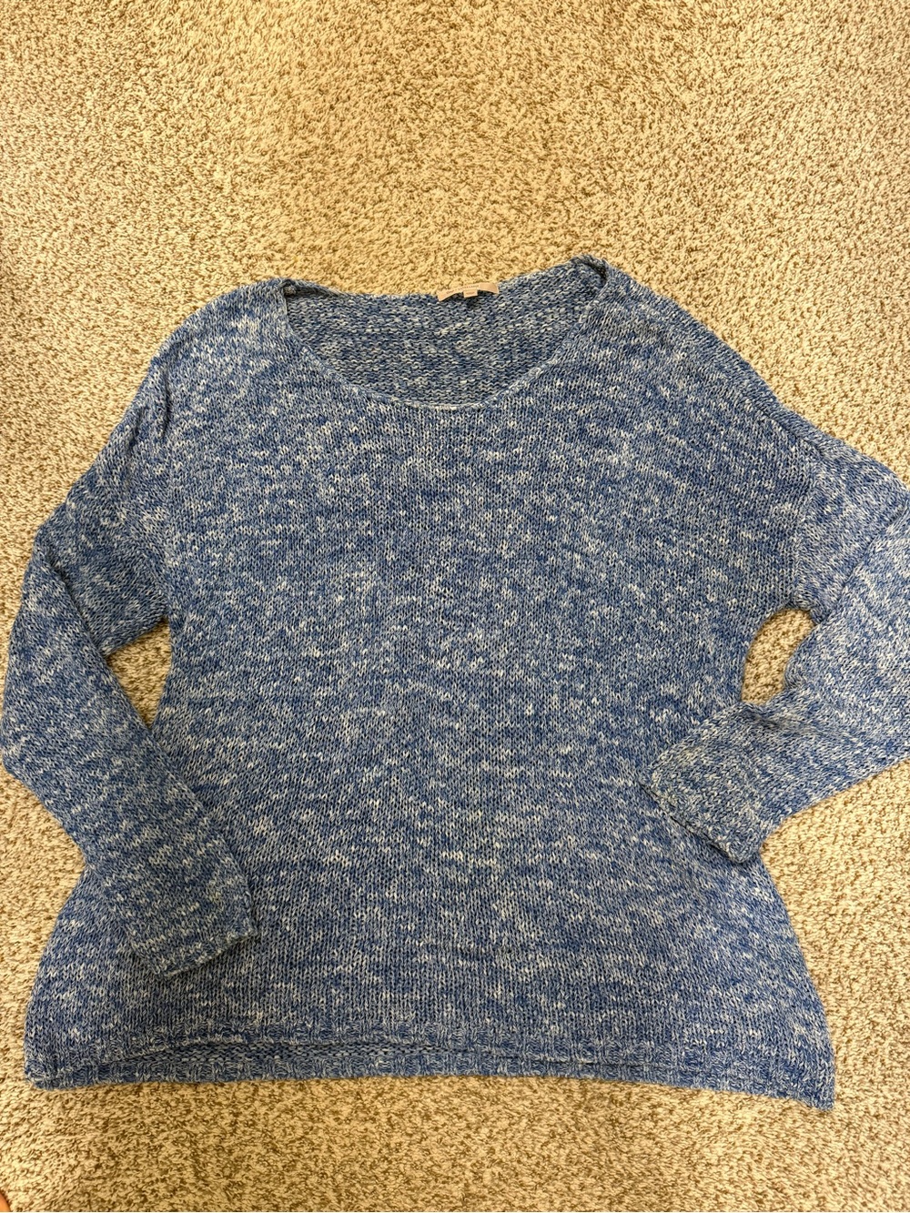 Vintage gap blue cotton and nylon knit sweater xl extra large